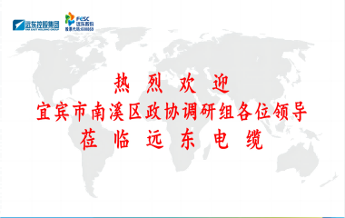 南溪區(qū)政協(xié)黨組書記、主席余水情率隊蒞臨遠(yuǎn)東電纜宜賓參觀調(diào)研